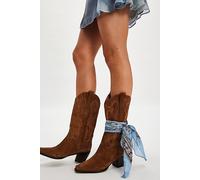 Dagget Western Boots by Jeffrey Campbell at Free People in Light Brown Suede, Size: US 8.5 - female