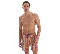 Dagi Men's Fashion Swim Shorts Trunks, Blue-Yellow, XL