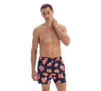 Dagi Men's Fashion Swim Shorts Trunks, Navy-Pink, S