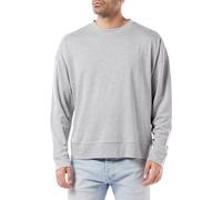 Dagi Men's Long Sleeve, Crew Neck Sweatshirt, Grey Melange, S