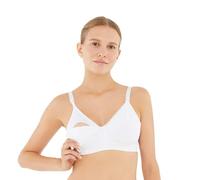 Dagi Nursing Bras for Breastfeeding, Wireless Pumping Bra, Polyamide, Elastane, Maternity Underwear, Comfort Seamless Bralette, M-3XL | White - 2XL