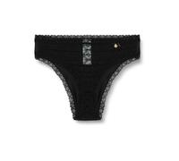 Dagi Women's 2 Pack Regular Waist Brazillian Briefs, Black, S
