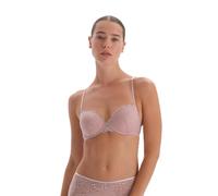 Dagi Women's Geometric Thin Strap Underwire Push-up Bra, Soft Pink, 34C