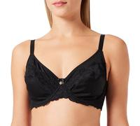 Dagi Women's Underwire Fixed Strap Bra Minimiser, Black, 38D
