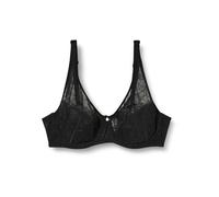 Dagi Women's Underwire Fixed Strap Bra Minimiser, Black, 40D
