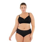 Dagi Women's Underwire Fixed Strap Bra Minimiser Bra, Black,