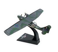 DAGIJIRD 1:144 Fighter Attack Plane Diecast Military Model WWII UK RAF Classic PBY 5 Catalina Aircraft Fighter Models with Display Stand