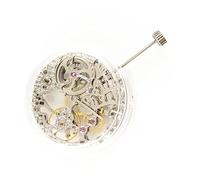 DAGIJIRD 27.4MM 17 Jewels Mechanical Silver Skeleton Hand Winding Watch Movement for ETA 6498