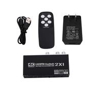 DAGIJIRD 2x1 HDMI Switch with Optical Toslink SPDIF/Coaxial, HDMI Switcher Audio Extractor 4K@60HZ Supports ARC