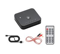 DAGIJIRD 3.5mm Bluetooth Audio Switcher 4 Port Audio Selector Box Support MP3/Mobile Phones/PC Share a Speakers (1 Input 4 Output/ 4 Input 1 Output)