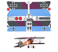 DAGIJIRD DIY Paper Plane Model Set 1:33 Britain Albatross D.V Fighter Airplane Model Home Office Decoration Gifts (Unassembled Kit)