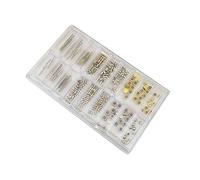 DAGIJIRD Metal Mixed Watch Winding Stem Extender Watches Crown Tube Assortment Box Set for Watchmaker