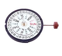 DAGIJIRD Replacement Watch Quartz Movement Dual Calendar Movement Date at 3H Accessories for Swiss for Ronda for Lambda 517