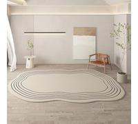 DAGIN Living Room Carpet Fluffy White Plush Irregular Shape Bedroom Rug Lounge Anti-Skid Modern Area Rug Soft Faux Wool Rug for Living Room (Color : C, Size : 300x400cm)