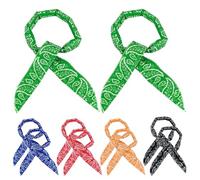 DAGLLGEW 10pcs Cooling Neck Wraps, Instant Cooling Bandana with Fashion Prints, Ice Neck Wrap for Outdoor Sports, Hot Weather