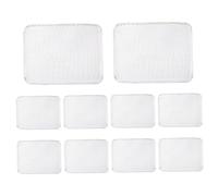 DAGLLGEW 10PCS Disposable Grill Grates, 15x12 Inch Non-stick Aluminum Grill Mesh for Outdoor Camping Barbeque Picnics Net Disposable Grates Topper Mesh