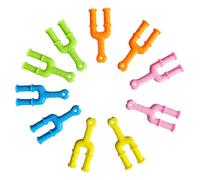 DAGLLGEW 10Pcs Rubber Band Bracelet Kit, Plastic Rubber Band Bracelet Connectors, Y Shaped Kids Sling Shot for Children, Adults Connectors Kit Making