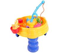 DAGLLGEW 13Pcs/Set Water Table, Removable Portable Sand Table Includes Fishing Rod & Toys, Fun Safe Toddler Outdoor Toys for Boys Girls Water and Sand Play