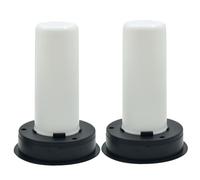 DAGLLGEW 2Pcs Solar Light Replacement Top Atmosphere Decorative Candle Lighting Replacement Solar Light Parts Flame Battery Box for Garden Patio Camping Party Parts