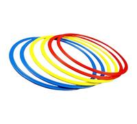 DAGLLGEW 6Pcs Workout Rings, 16 Inch Plastic Exercise Rings, Portable Gym Accessories for Speed and Agilitys Practice Game Gymnastic