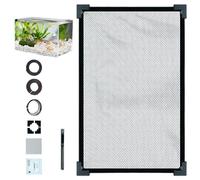 DAGLLGEW Aquarium Lid, 47x20 Inch Anti Jumping Fish Tank Lid, Magnetic Multi-Use Mesh Screen Netting Prevents Fish, Reptiles from Jumping Out