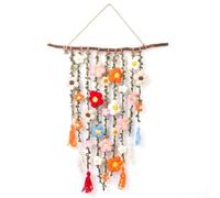DAGLLGEW Boho Macrame Wall Hanging, Handmade Tassels, Natural, 36in Large Macrame Wall Hanging Boho Hangings