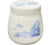 DAGLLGEW Coddled Egg Cups, 220ml Ceramic Coddled Egg Cups with Lids, Vintage Steamed Eggs Dish, Tableware Breakfast Serving Coddlers Sets with Lids Coddler with