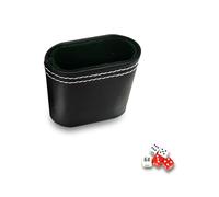 DAGLLGEW Dice Cup, 2.8x1.4'' Double Layer Quiet Leather Dice Cup, Portable Stacking for Bar KTV Poker Liars Party Games