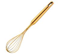 DAGLLGEW Egg Whisk 12 Inch Egg Beater Stainless Steel Dough Whisk 12 Wire Gold Whisk for Cooking Mixing Whisking Baking