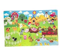 DAGLLGEW Felt Board Story Sets, 41x30 Inch Farm Animals Felt Board for Toddlers, Early Learning Wall Activities for Toddlers, Interactive Hanging for Wall Activities for