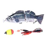 DAGLLGEW Fishing Lures, 5.5 Inch 3D Realistic Electric Robotic Fishing Lure with Hook, Practical Rechargeable Swimming Bait for Freshwater & Saltwater, Style 3 Lures Robotic Fish Lure