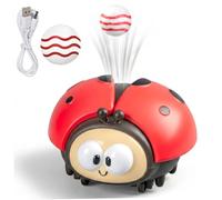 DAGLLGEW Floating Ball Toy Fun Electric Ladybug Toys 2PCS USB Powered Blowing Baby Ball with Car for Boys Girls Ladybug Toy Baby