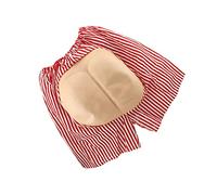 DAGLLGEW Funny Red Ass Butt Exposed Shorts Spoof Masquerade Party Costume Open Ass Trousers Beach Shorts Bachelor Party Halloween Tricky Toys