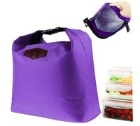 DAGLLGEW Insulated Lunch Bag, Waterproof Nylon Cooler Lunch Bag with Zip, Fashion Portable Mini Cool Box for Work, School, Outdoor