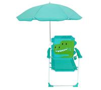 DAGLLGEW Kids Beach Chair with Umbrella, Foldable & Detachable Portable Cute Animal Pattern Kids Beach Chair with Canopy for Outdoor Summer, Crocodile with Umbrella with