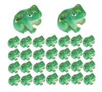 DAGLLGEW Mini Frogs 30PCS Miniature Frogs Moss Landscape Ornaments Green Mini Resin Fairy Garden Animals Figurines for DIY Crafts Car Dashboard Desktop Decorative Ornament Resin