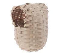 DAGLLGEW Nest Bamboo Woven Bird Nest for Cage Natrual & Safe Bird House for Parakeet Cockatiel Lovebird Finch Canary Canary Parakeet Finch House for Cage