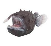 DAGLLGEW Ocean Animals Figures, Realistic Angler Fish Model - Plastic Sea Animals Figures for Display, 5.3 Inch Sea Creature Decoration Angler Fish Plastic