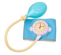 DAGLLGEW Play Doctor Set for Toddlers, Realistic Educational Blood Pressure Cuff, Preschool Learning Kids Doctors Play Set for Blood Pressure Measurement Blue Kids Doctors Cuff