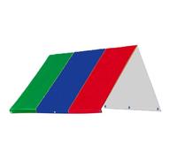 DAGLLGEW Playset Canopy Replacement, 52x90 Inch Oxford Cloth Playground Canopy, Waterproof Sunproof Dustproof Swing Set Replacement Tarp, Playhouse Cover for Outdoor, Green Blue Red