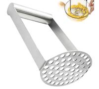 DAGLLGEW Potato Masher, Heavy Duty Stainless Steel Potato Masher with Ergonomic Horizontal Handle for Potatoes, Avocados, Beans & Vegetables Stainless Steel Mashed