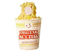 DAGLLGEW Ramen Costume Instant Noodles Fast Food Costume with Face Opening Cup Noodles Dress Up Funny Food Suit for Adult Men Women Ramen Noodle Fast Adult