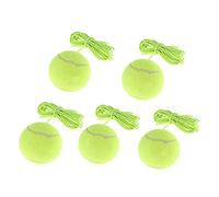 DAGLLGEW Tennis Ball Tennis Training Ball and String Replacement Self Practice Trainer Resiliency and Tether Replacement Tether 5PCS And Rope