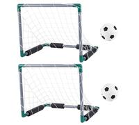 DAGLLGEW Water Football Set Summer Cooling Floating Pool Soccer Includes 2 Pool Goals, 2 Balls & 1 Inflator Interactive Parent-child Games for Adults and Family