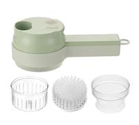 DAGLLGEW Wireless Mini Chopper 4-in-1 Mini Vegetable Choppers with Brush Head Rechargeable Electric Vegetable Slicer for Home Kitchen Garlic Pepper Chili Onion Electric Slicer Chopper