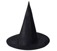 DAGLLGEW Womens Black Witch Hat Halloween Witch Peaked Hat Costume Accessory for Halloween and Christmas Party Oxford Cloth Cap Peaked 1PackOxford Cloth CapHat for Party