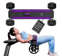 DAGM Hip Thrust Belt - Neoprene Heavy Duty, Unisex, Purple, Adjustable with Anti-Slip Pads