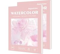 DagouColor A4 30 Sheets Watercolor Paper Pad, Acid-Free Art Drawing Paper for Artists, Wood Pulp Smooth Glue Bound, 300gsm, 21CM X 29.7CM（Pack of 2）