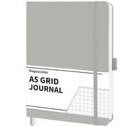 DagouColor Notebook A5, 90 Sheet, 120GSM - Grey, Grid
