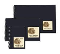 DagouColor Sketch Book, 3 Pack, 50 Sheets (100 Pages) Each, Includes 1*A3+1*A4+1*A5-150 Sheets in Total of Acid-Free Art Drawing Paper, 140GSM Spiral Sketch Pad for Beginning Artists Adults Kids